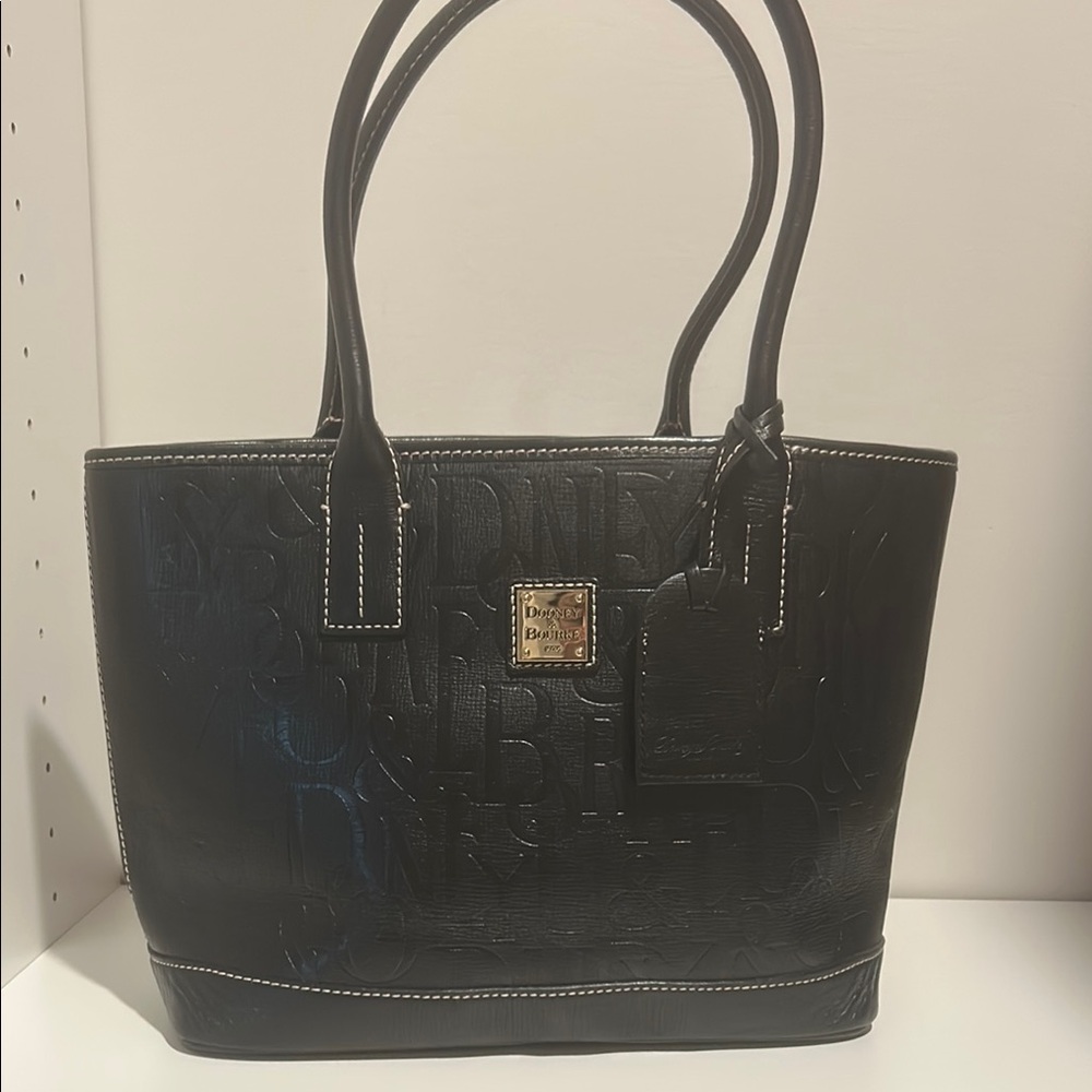 Dooney & Bourke Black Leather Tote Bag